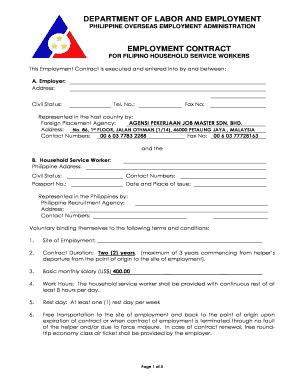 dole downloadable forms pdf|Sample Employment Contract Philippines Dole .